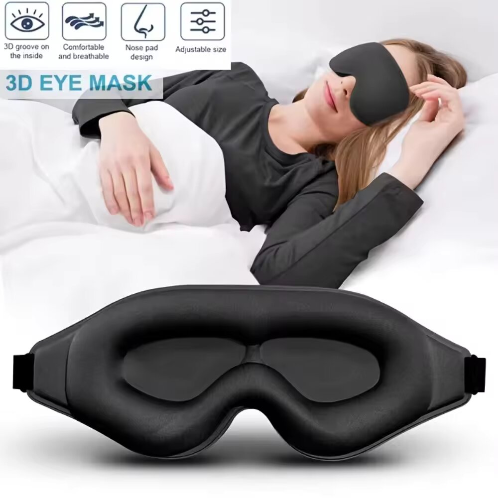Travel Accessories Eye Mask - 3D Eye Mask, Comfortable & Breathable