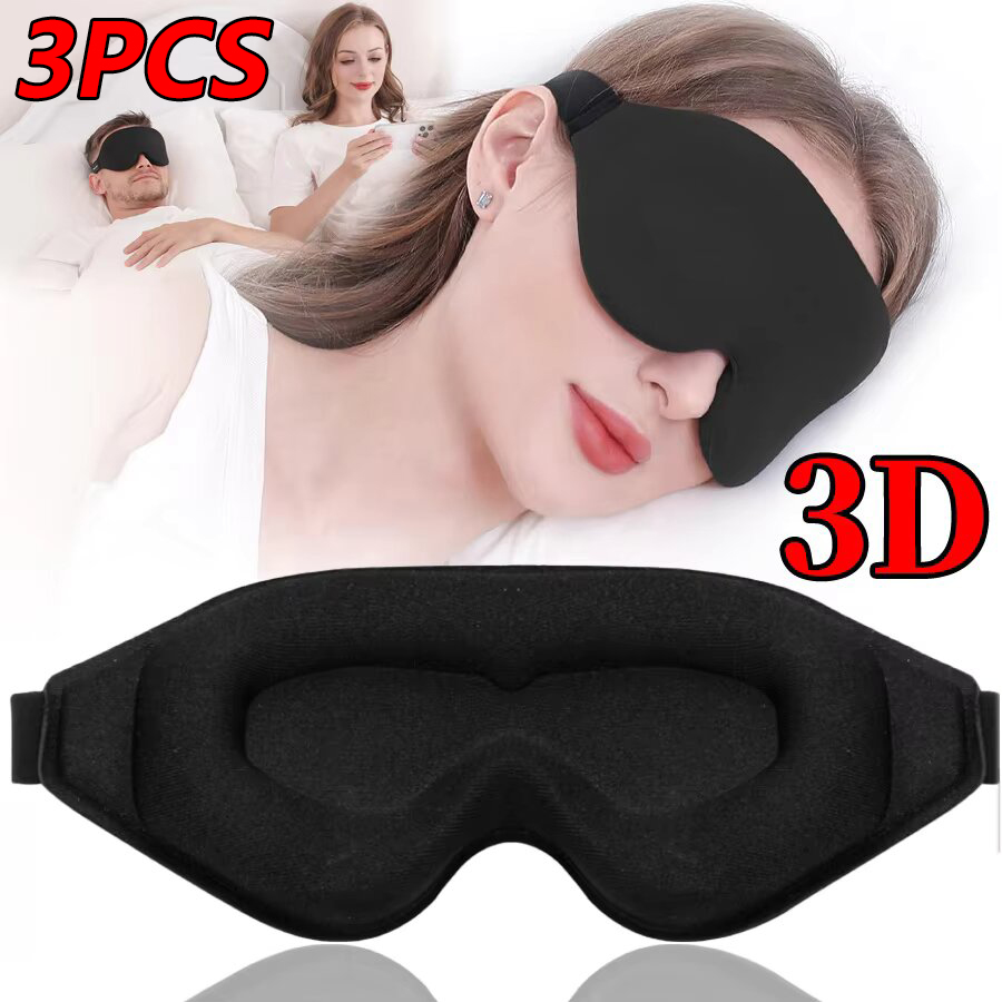 Travel Accessories Eye Mask - 3PCS 3D Memory Foam Sleep Eye
