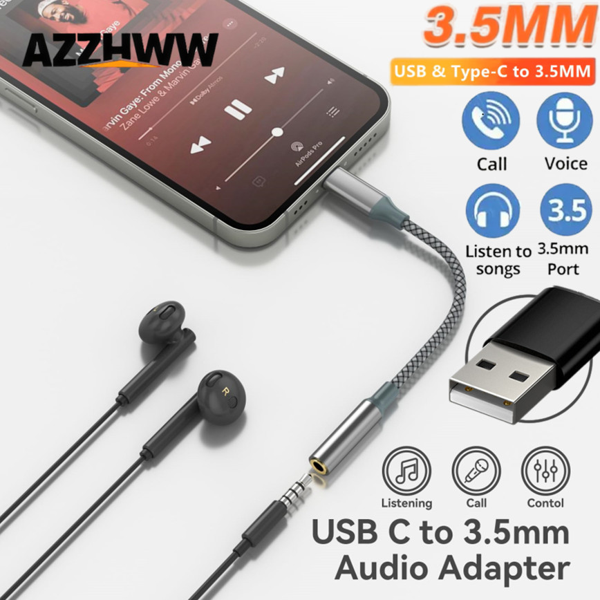 Travel Plug Type C - Type-C & USB to Aux Audio