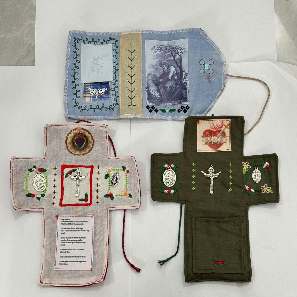 Travel Accessories To Sew - Cross Included Inside Pocket Shrine with
