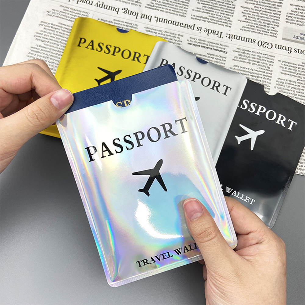 Travel Accessories For Plane - Aluminum foil passport protective case, anti-magnetic