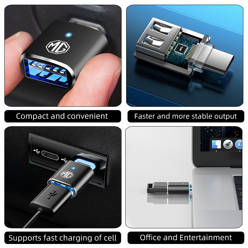 Car LED Type C To USB 3.0 Adap - đánh giá và giá Travel Plug Type C
