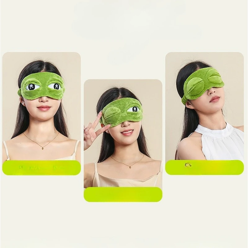3D Sad Frog Sleep Mask Natural - đánh giá và giá Travel Accessories Eye Mask