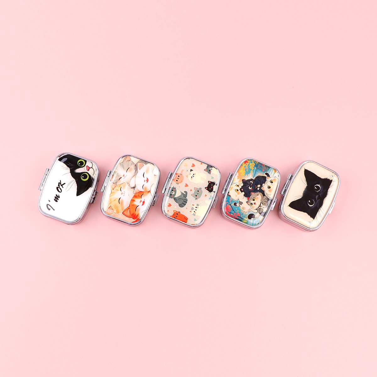 Black Cat Pill Boxes Cartoon A - đánh giá và giá Travel Accessories For Japan