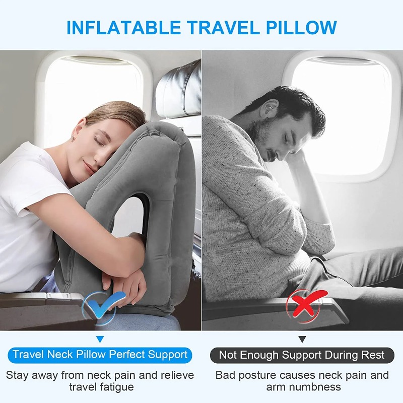 Inflatable Travel Pillows with - đánh giá và giá Travel Accessories Long Flight