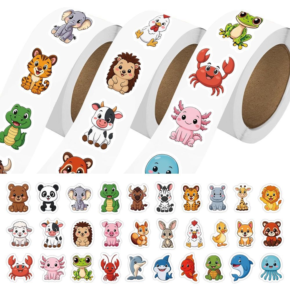 500Pcs/Roll Cute Irregular Car - đánh giá và giá Sticker Luggage Decorative
