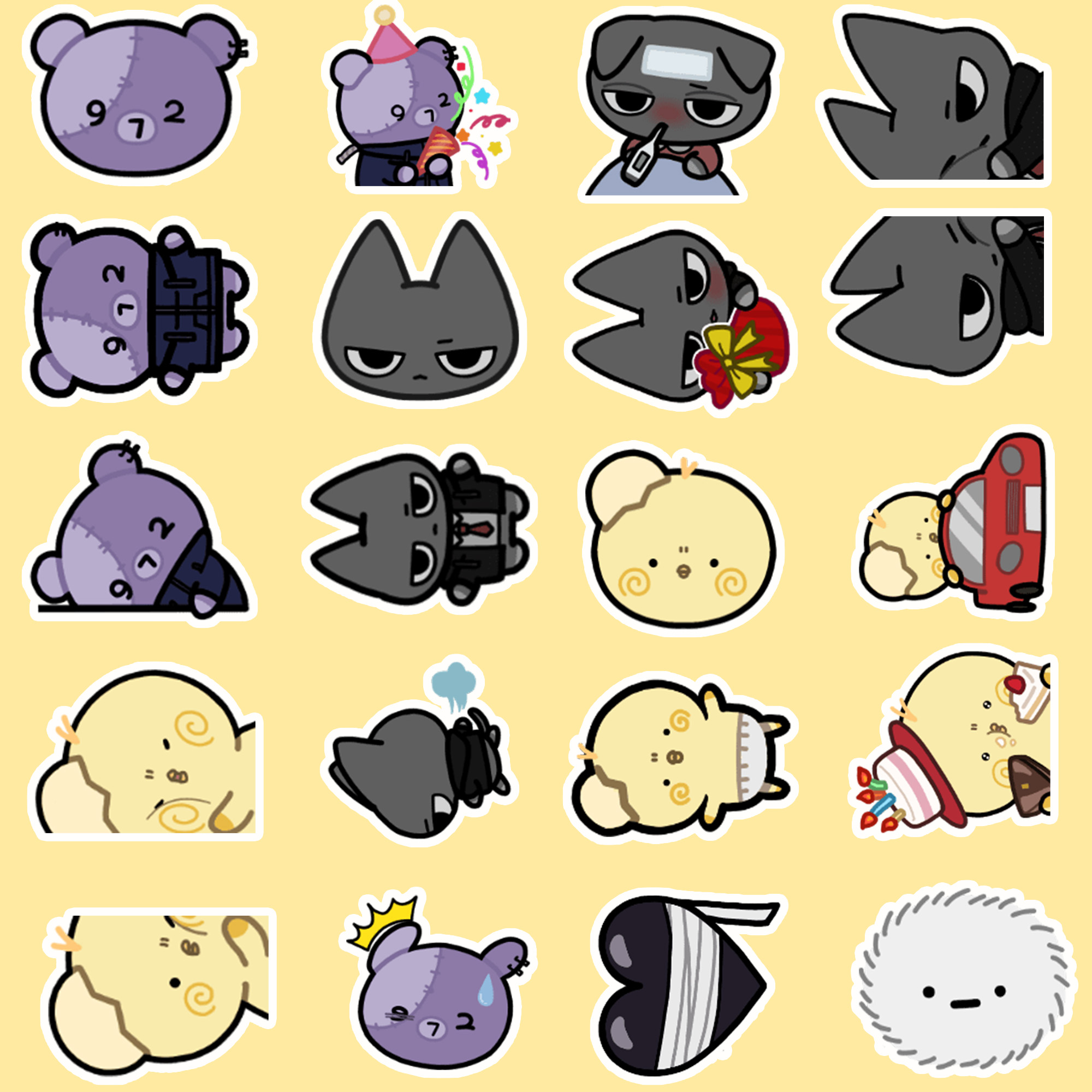 40 Pieces of Cute Line Art Bea - đánh giá và giá Sticker Luggage Decorative