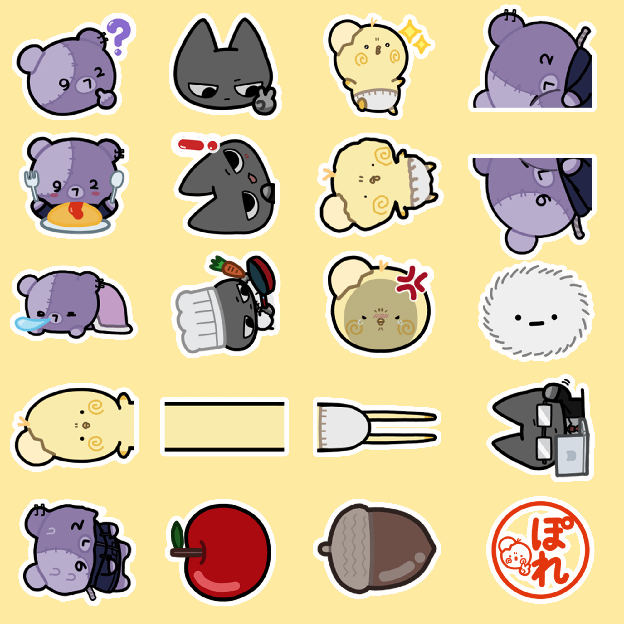 40 Pieces of Cute Line Art Bea - đánh giá và giá Sticker Luggage Decorative
