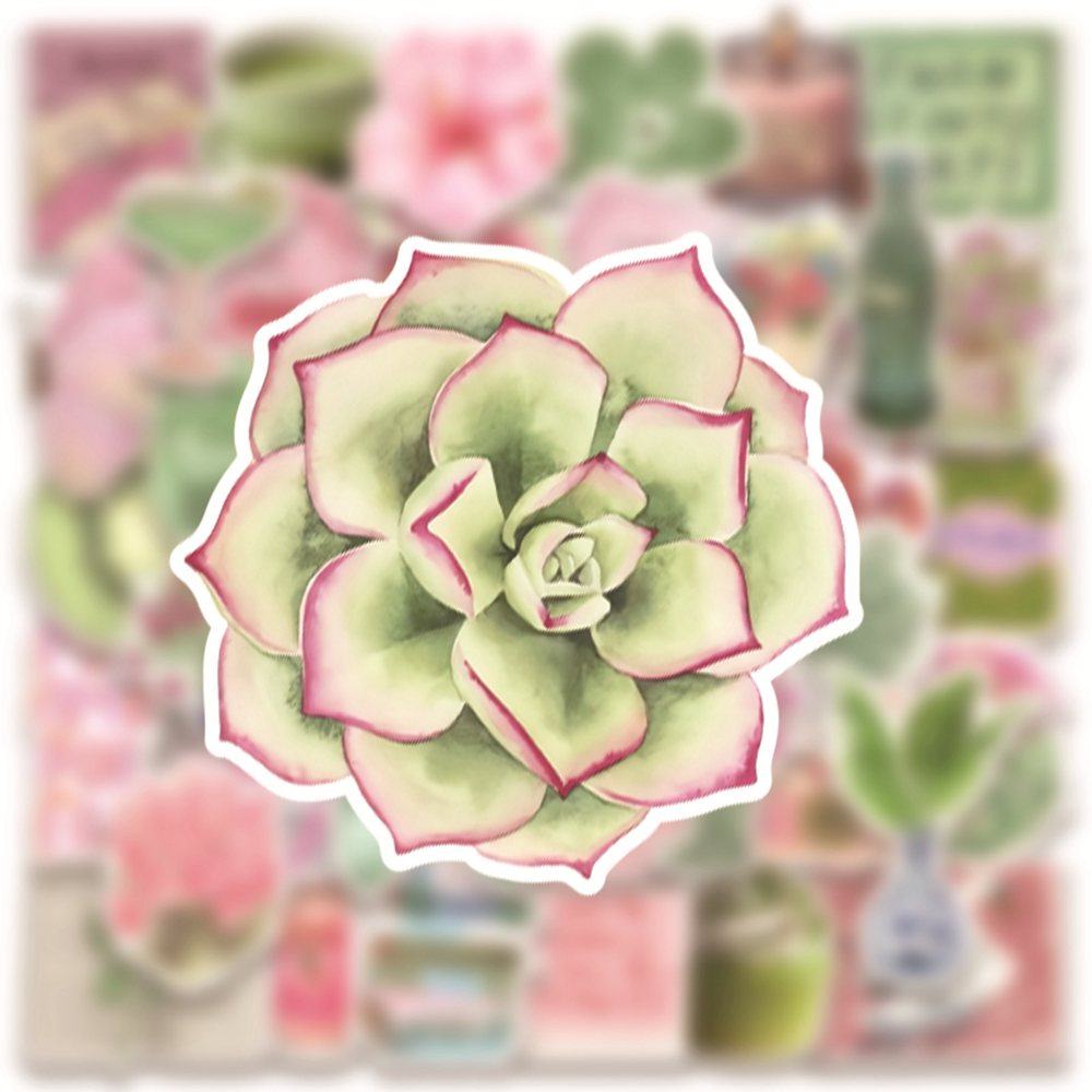50pcs Ins Wind Pink Green Summ - đánh giá và giá Sticker Luggage Decorative