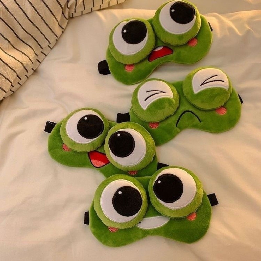 Lovely Cartoon Frog Sleep Eye  - đánh giá và giá Travel Accessories Eye Mask