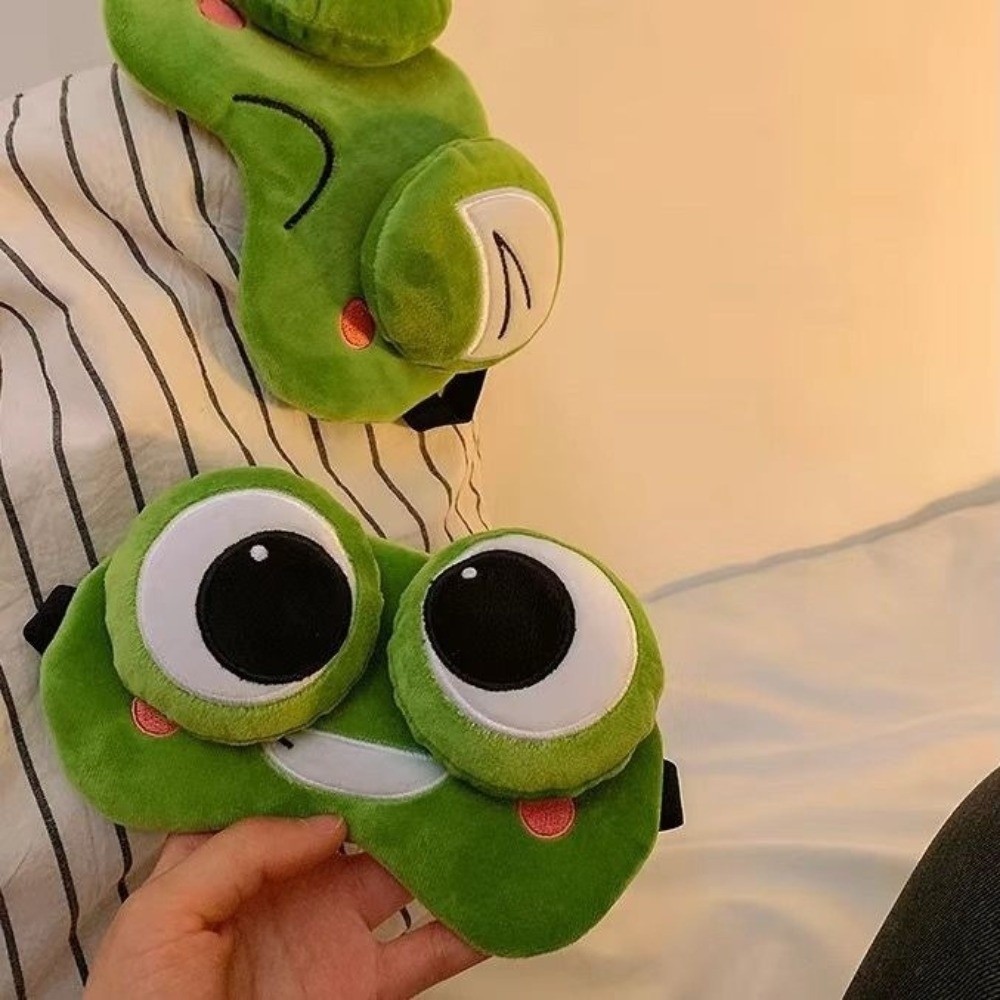 Lovely Cartoon Frog Sleep Eye  - đánh giá và giá Travel Accessories Eye Mask