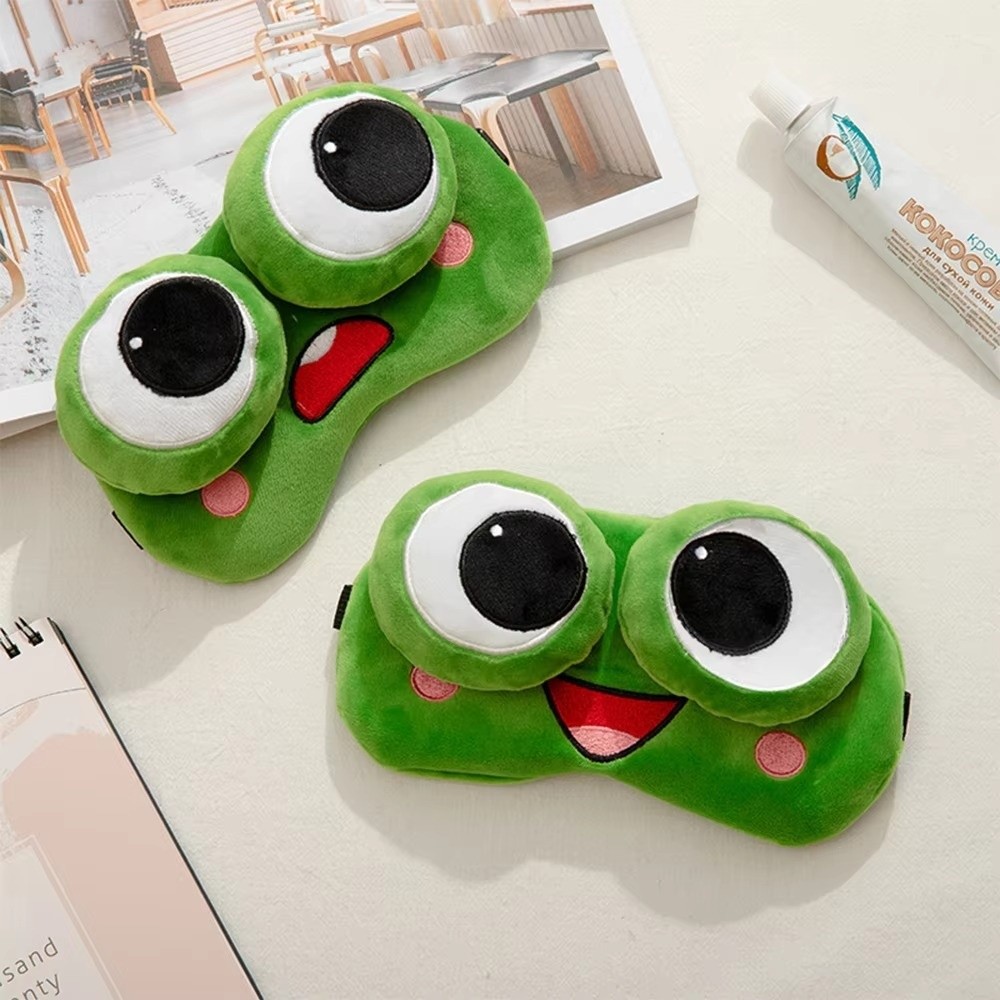 Lovely Cartoon Frog Sleep Eye  - đánh giá và giá Travel Accessories Eye Mask