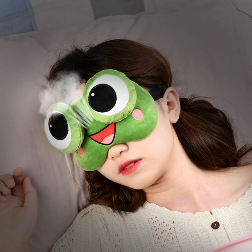Lovely Cartoon Frog Sleep Eye  - đánh giá và giá Travel Accessories Eye Mask