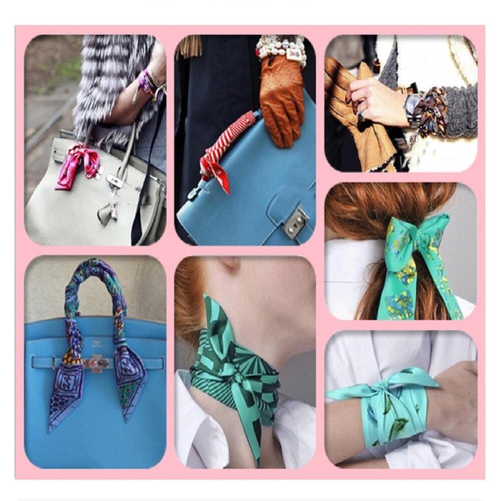 Korean Silk Scarf Soft Satin H - đánh giá và giá Travel Accessories Present