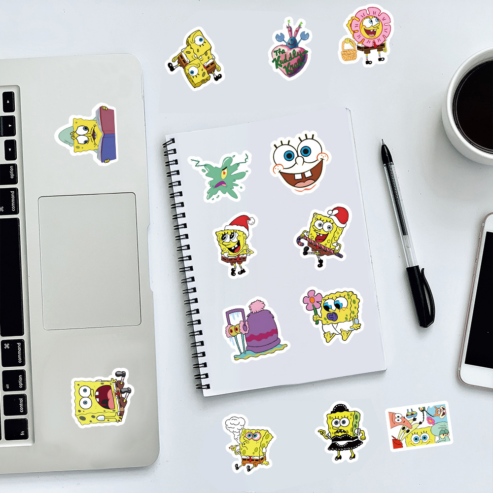 100pcs Kawaii SpongeBob Cartoo - đánh giá và giá Sticker Luggage Decorative