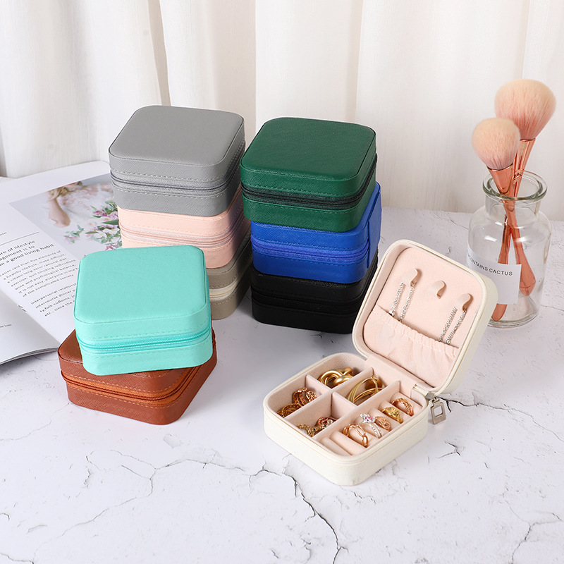 Portable PU Jewelry Box Small  - đánh giá và giá Accessories Travel Jewelry Box