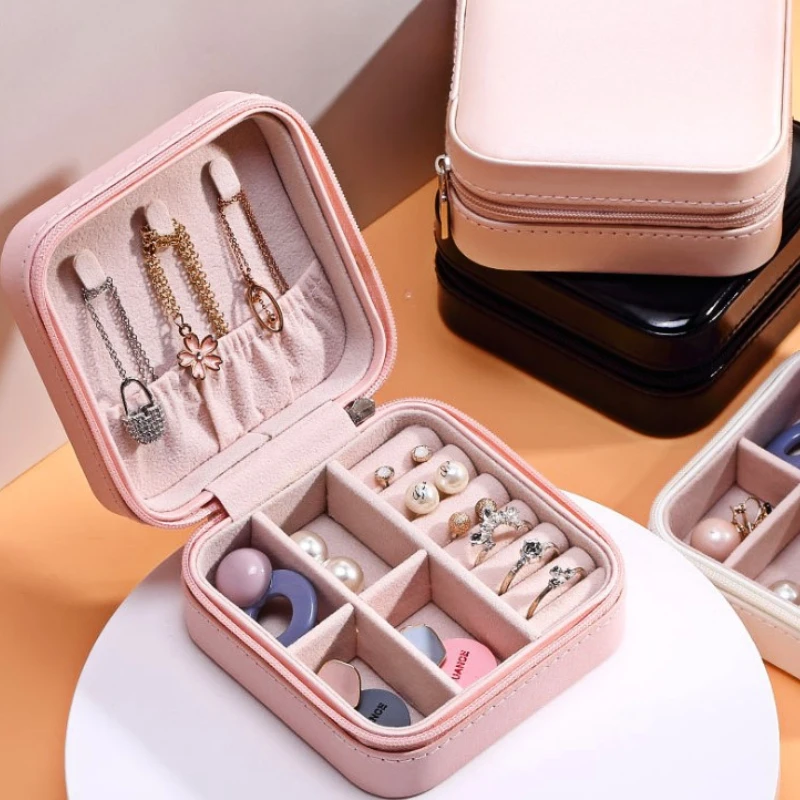 Portable PU Jewelry Box Small  - đánh giá và giá Accessories Travel Jewelry Box