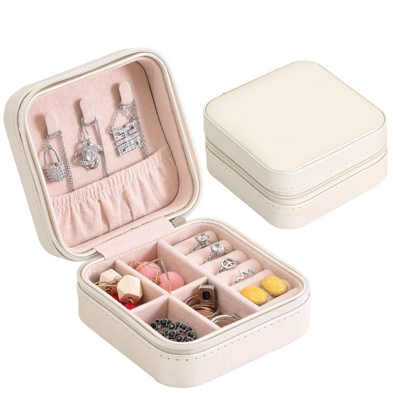 Portable PU Jewelry Box Small  - đánh giá và giá Accessories Travel Jewelry Box