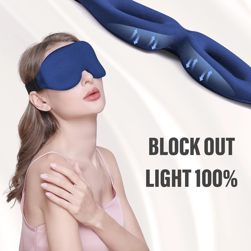 3D Night Sleep Eye Mask Breath - đánh giá và giá Travel Accessories Eye Mask