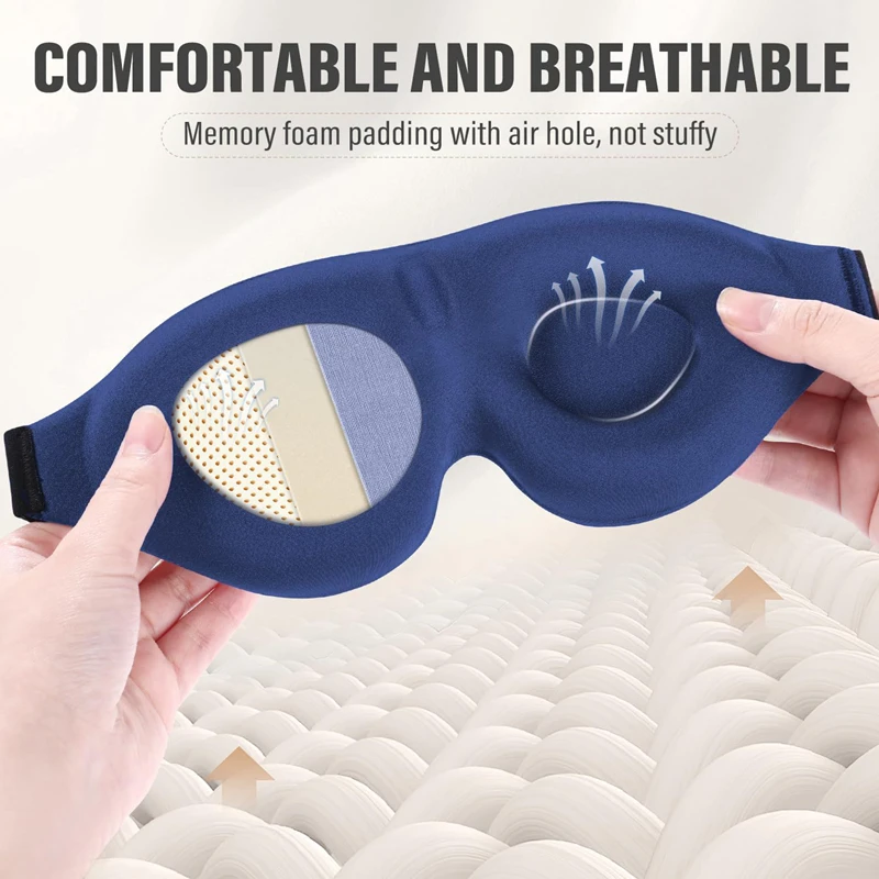 3D Night Sleep Eye Mask Breath - đánh giá và giá Travel Accessories Eye Mask