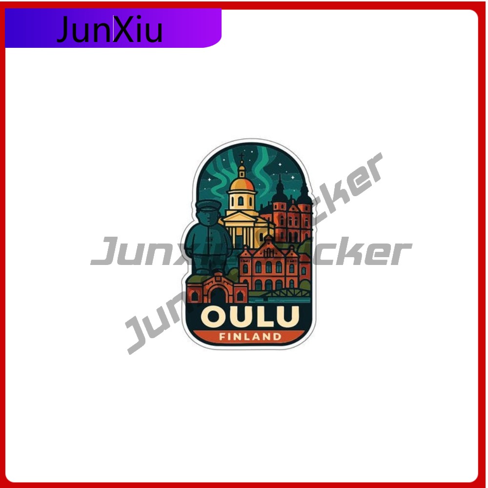 Oulu Finland City Vinyl Decal  - đánh giá và giá Sticker Luggage Decorative