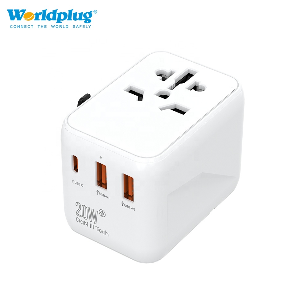 Type C GaN 20W Chargeur Multi  - đánh giá và giá Travel Plug Type C