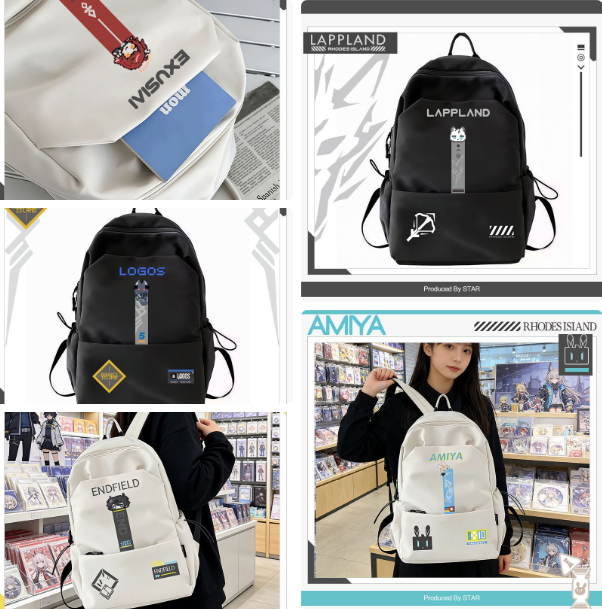 Game Arknights Cartoon Backpac - đánh giá và giá Travel Accessories Present