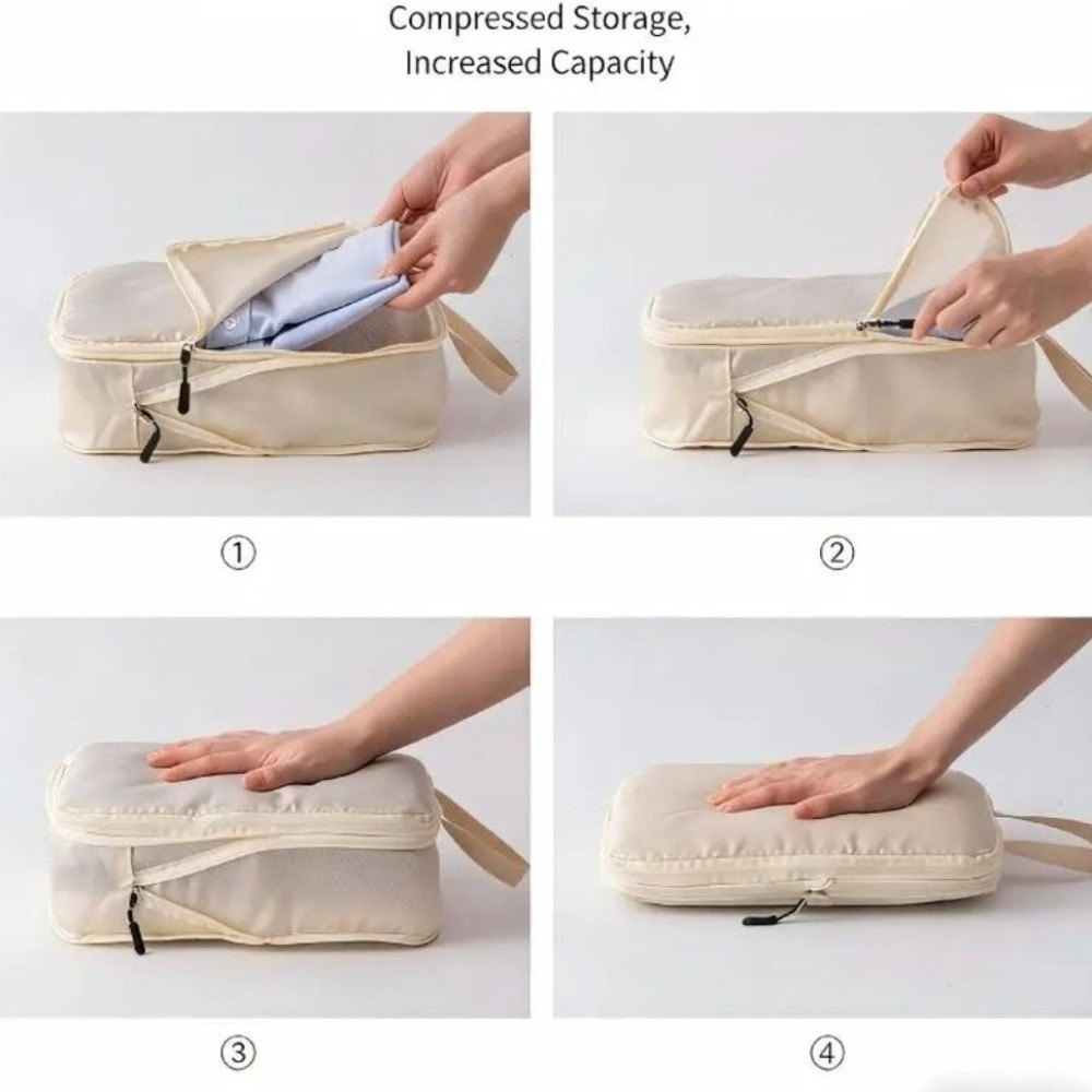 3 pcs/set Polyester Travel Com - đánh giá và giá Travel Packing Cube