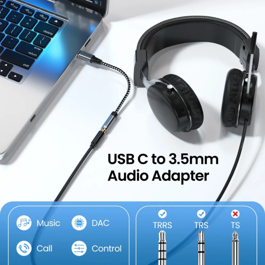 Type-C & USB to Aux Audio Cabl - đánh giá và giá Travel Plug Type C